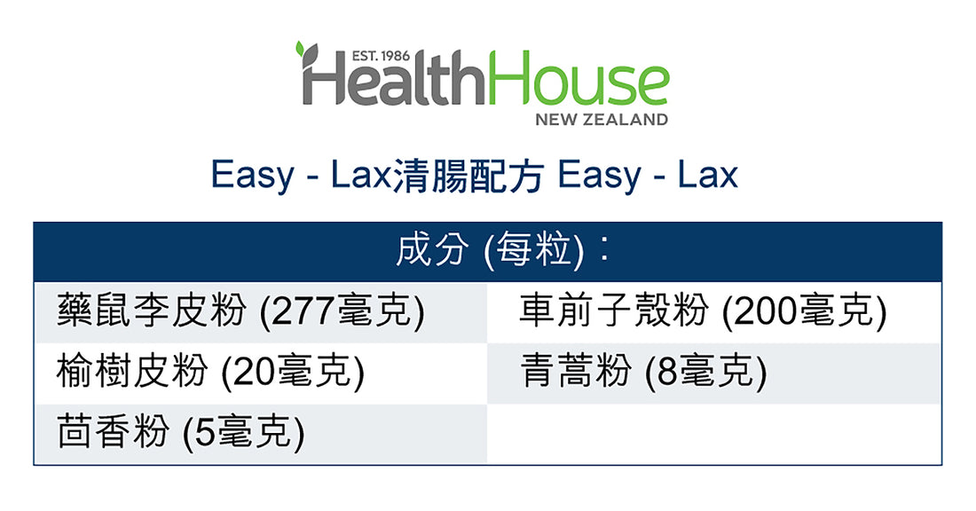HealthHouse "Easy - Lax"清腸配方 - anh-hk