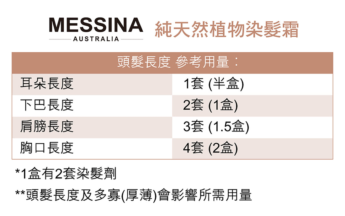 MESSINA 純天然植物染髮霜 - anh-hk