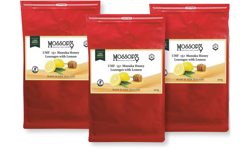 Mossop's UMF ® 15+ Manuka Honey Lozenges with Lemon and Propolis